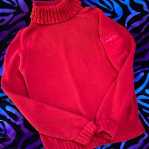 Calvin Klein red sweater💋💋